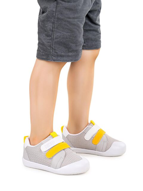 Kiko Kids Textile İlk Adım Cırtlı Erkek Bebek Spor Ayakkabı - S000197896-37286