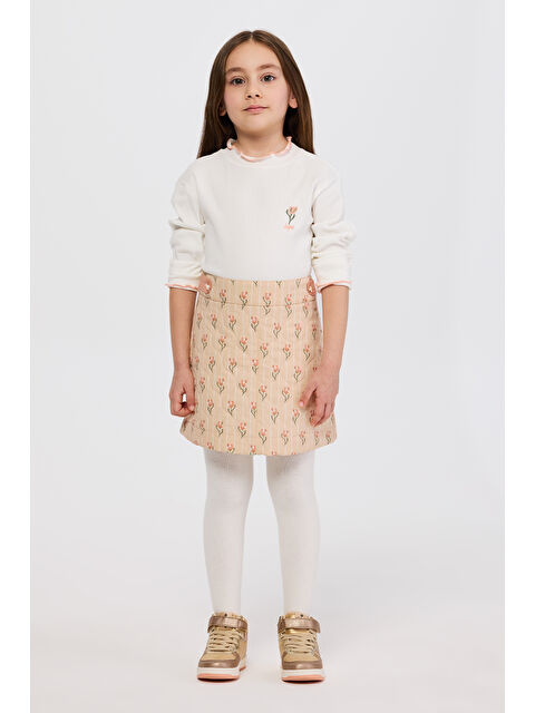 Panço Kız Çocuk Bej Etek - S000514407-19928