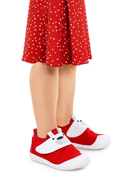 Kiko Kids Winni Cırtlı Kız Bebek İlk Adım Panduf Ayakkabı - S000197906-20045