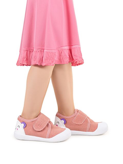 Kiko Kids Catly Cırtlı Kız Bebek İlk Adım Panduf Ayakkabı - S000197908-23490