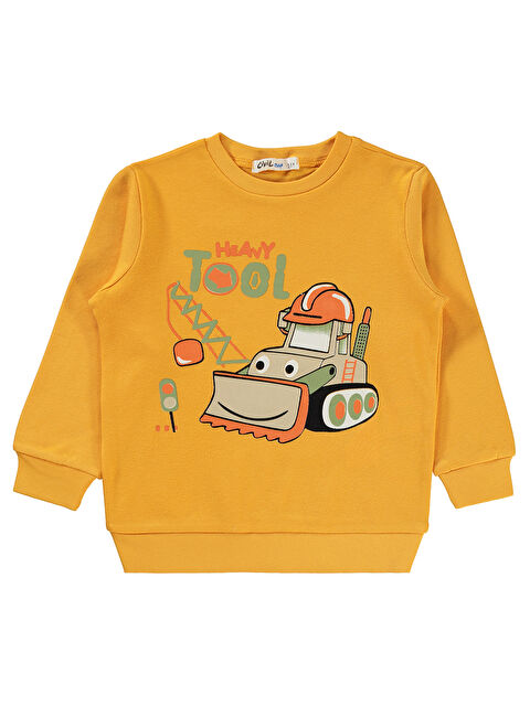 Civil Erkek Çocuk Sweatshirt 2-5 Yaş Hardal