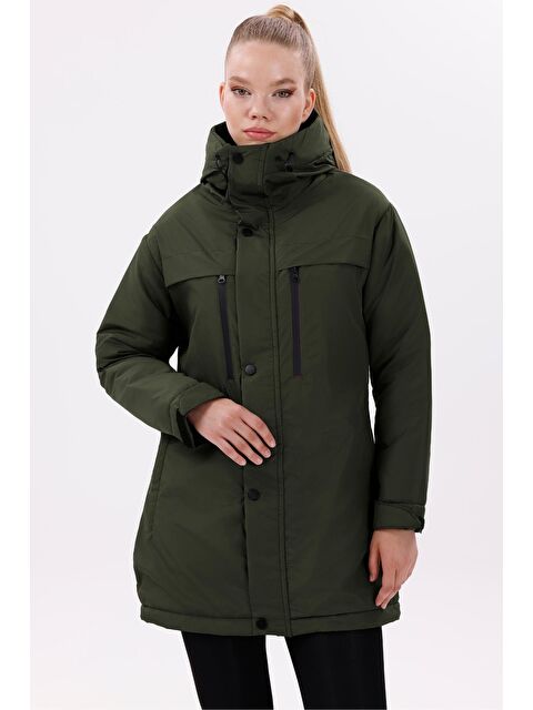 Freemen Kadın Polarlı Kürklü Su Ve Rüzgar Geçirmez Kapüşonlu Kışlık Mont & Kaban & Parka - S000459490-18547