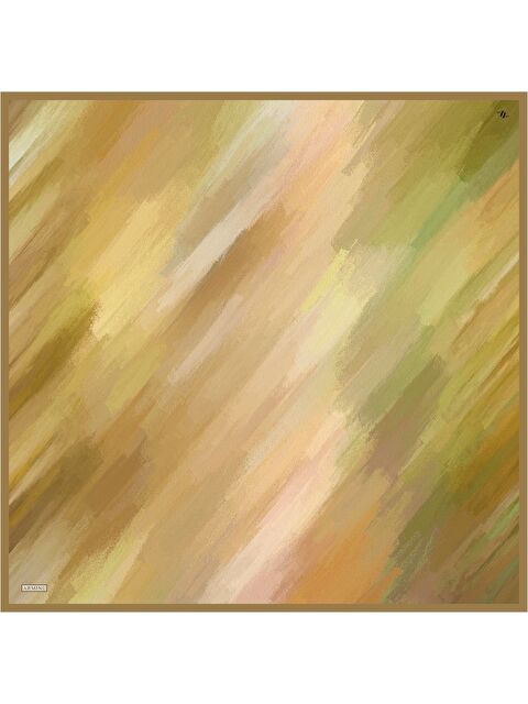 ARMİNE Geometrik Desenli Saf İpek Twill Eşarp 9308 82 - S000500457-19413