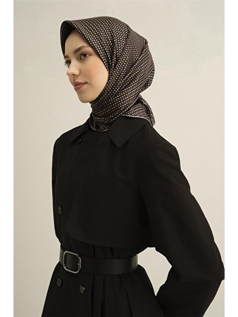 ARMİNE Çiçek Desenli Saf İpek Twill Eşarp 9307 04 - S000500443-19413