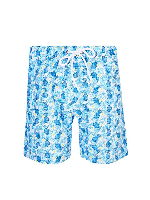 Lapi·eno Erkek Deniz Havuz Şortu Desenli Ross S260 Mavi - S000191663-17234