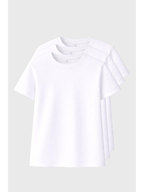 Freemen Erkek 3 Adet Tişört Paketi, 30/1 Süprem Pamuk, Yumuşak Doku, Bisiklet Yaka - S000522064-20063