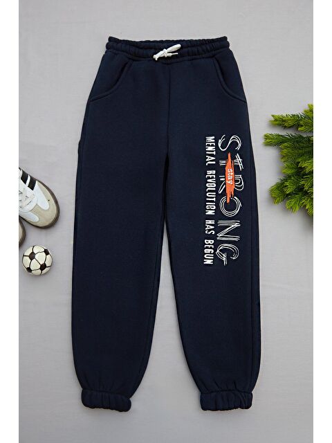 Fullamoda 3 İplik Stay Strong Baskılı Erkek Çocuk Jogger Eşofman Altı - S000443242-21164