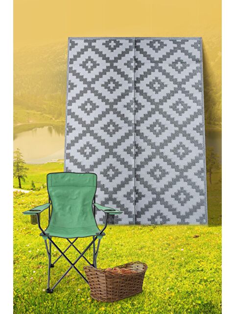 Konfor Halı Savana 8805 Plaj Kamp Piknik Bahçe Halısı Balkon Teras Hasır Mat Savan Halı-180x270 - S000207787-20600