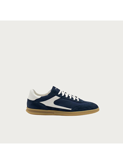 Frau Erkek Sneaker 22D1 VELOURnylon Blu