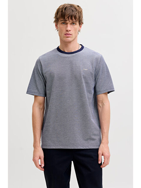 Jack & Jones Premium Jprblualves Pamuklu Regular Fit Bisiklet Yaka T Shirt 12276801