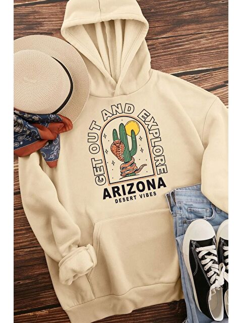 uyguntarz Unisex Arizona Baskılı Sweatshirt - S000268140-19928