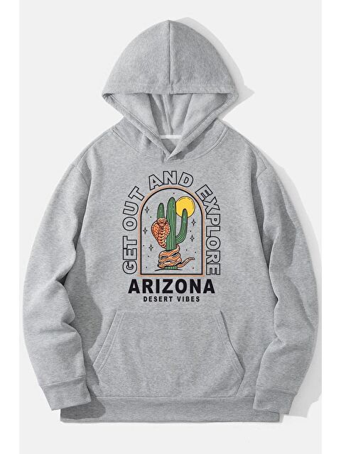 uyguntarz Unisex Arizona Baskılı Sweatshirt - S000268140-20600