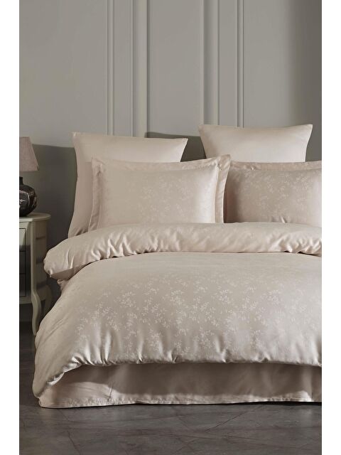 Varol Lyocell Jakar Nevresim Takımı Çift Kişilik Eva Cappuccino - S000375234-28102