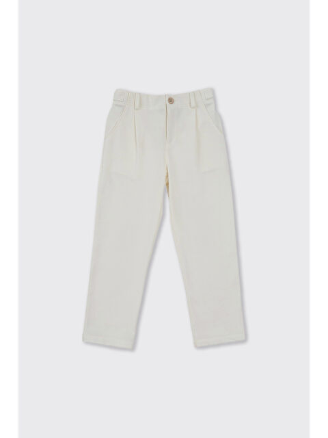 Panço Erkek Çocuk Cepli Örme Ekru Pantolon - S000520861-19965