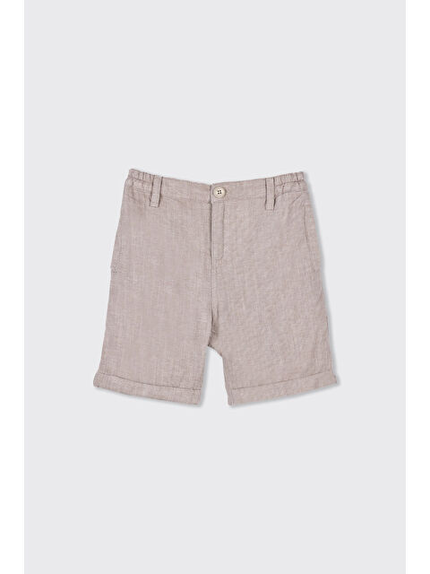 Panço Erkek Çocuk Kordon Detaylı Kahve Şort - S000520863-19413