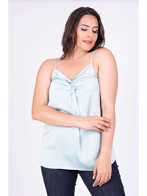 Mylinemoda Düğüm Detaylı İp Askılı Bluz - S000239751-18194