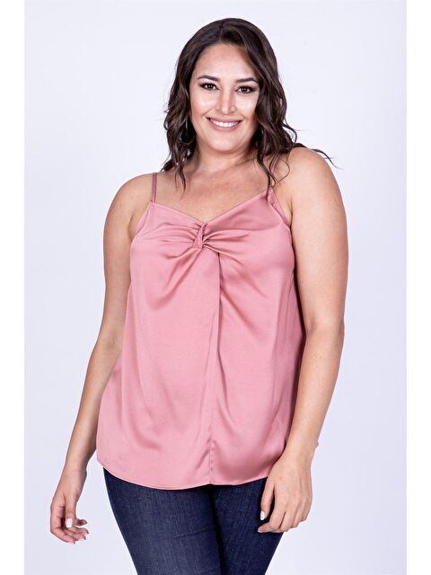 Mylinemoda Düğüm Detaylı İp Askılı Bluz - S000239750-20024