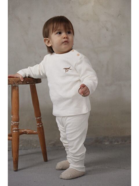 Oh La La Koala For Little Ones Sloth Beyaz Alt Üst Takım - S000421215-20063