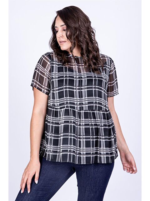 Mylinemoda Şifon Büzgülü Bluz - S000239753-19351