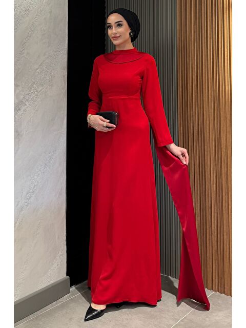 Julude İnci Detaylı Tesettür Abiye Elbise - S000386643-20045