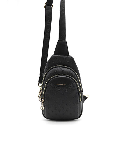 Silver Polo Kadın Çapraz Göğüs Çantası 959-38566 SILVER POLO FREEBAG M46 SİYAH-MAT SİYAH - S000507630-19351