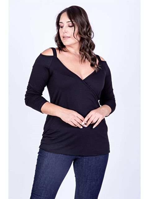 Mylinemoda Omuz Çerçeveli Anvelop Bluz - S000239764-19351