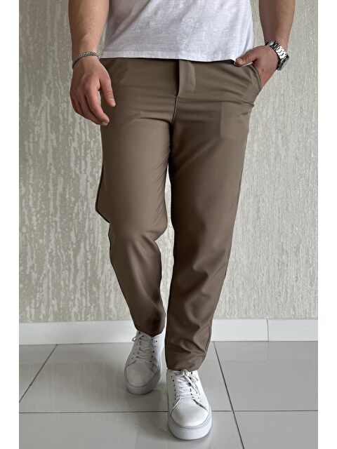 Mishar İtalia Duble Paça Bel Bağlamalı Kumaş Erkek Pantolon - S000372978-26429