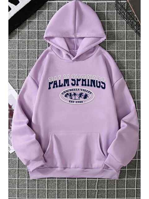 uyguntarz Unisex Palm Springs Baskılı Sweatshirt - S000268141-17878