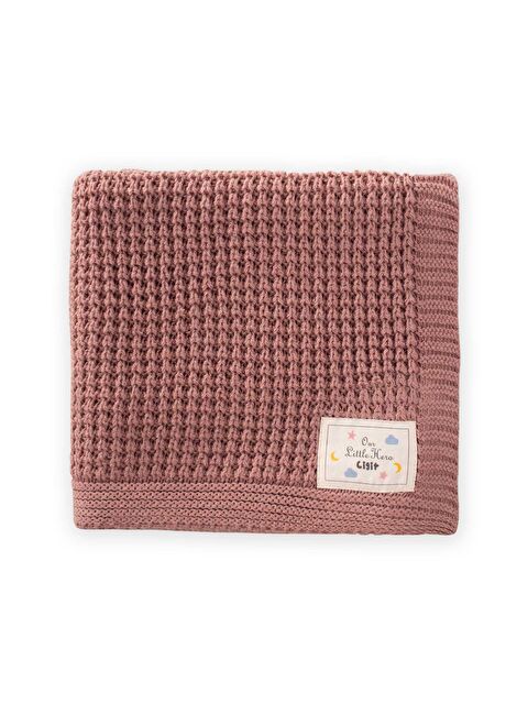 CİGİT Selanik Triko Battaniye 80X100 (+/-5 Cm ) Gül Kurusu - S000377344-20028