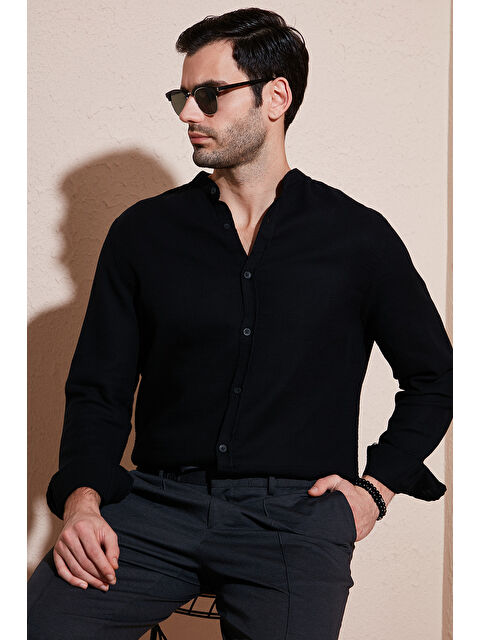 Buratti Pamuklu Regular Fit Hakim Yaka %100 Pamuk Gömlek CF25S127702 - S000346602-19351