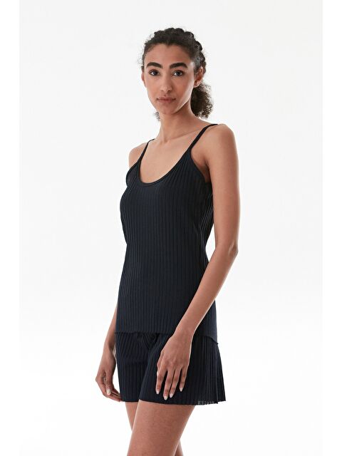 Fullamoda Fitilli İp Askılı Şortlu Takım - S000135508-21164