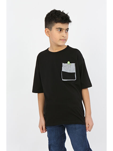 Toontoykids Erkek Çocuk Göğsü Cepli Tişört - S000344788-19351