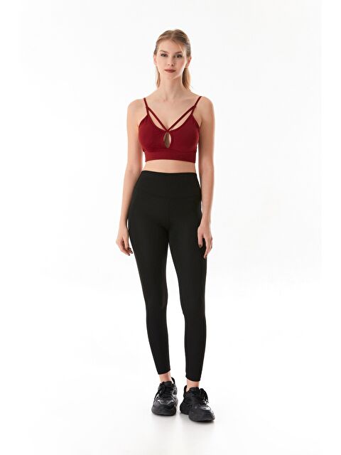 Fullamoda Active Yazı Baskılı Yüksek Bel Tayt - S000380838-19351