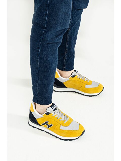 Hammer Jack Peru Hakiki Deri Hardal sarı Erkek Spor Ayakkabı - S000331236-20074