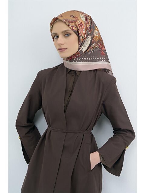 ARMİNE Saf İpek Twill Eşarp 9535D 36 - S000501901-19413