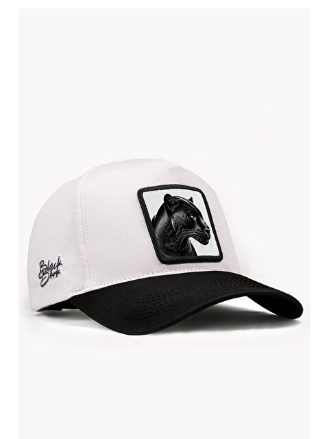 BlackBörk Panter Logolu Siyah-Beyaz Beyzbol Şapka