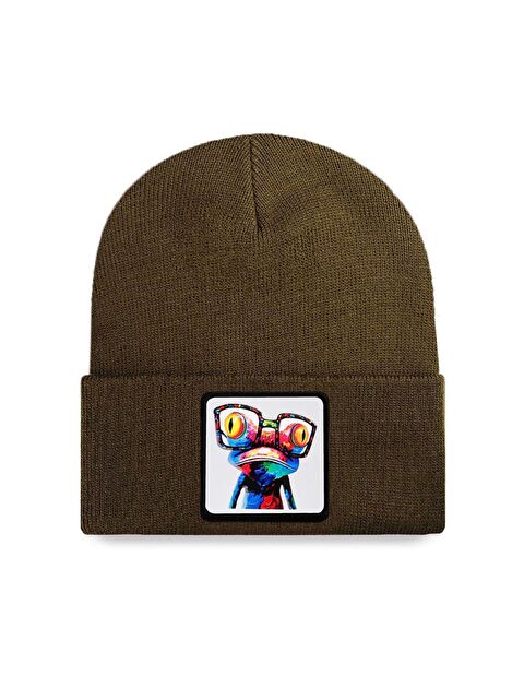 BlackBörk Bukalemun Logolu Haki Bere