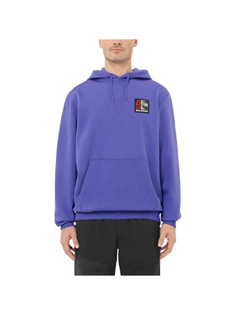 Salomon Freestyle Unisex Mor Kapüşonlu Sweatshirt - S000489959-20042