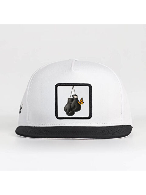 BlackBörk Boks Logolu Siyah-Beyaz Hip Hop Şapka