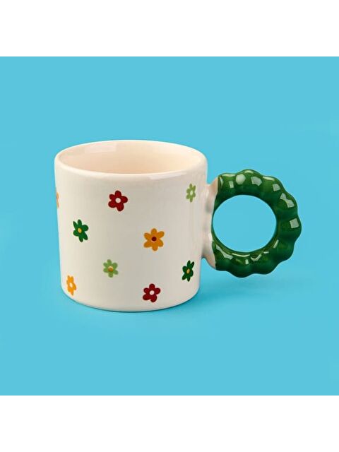 Evidea Kitchen Çiçekli Kupa - Renkli - 270 ml