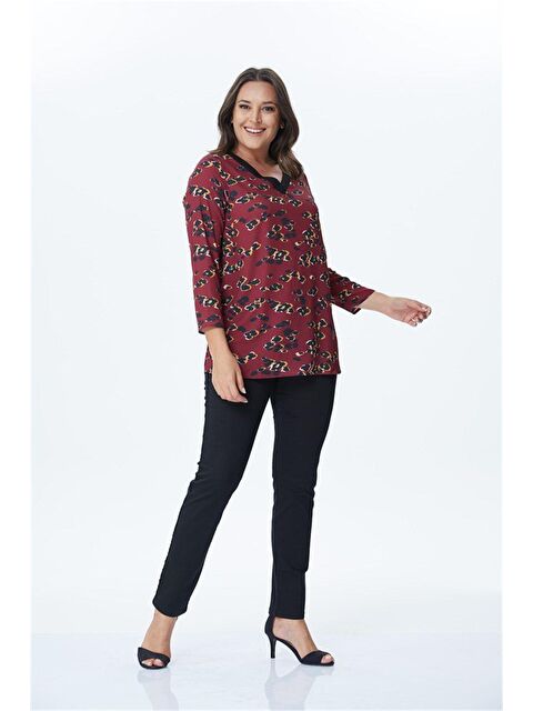 Mylinemoda V Yaka Ribanalı Bluz - S000239787-19951