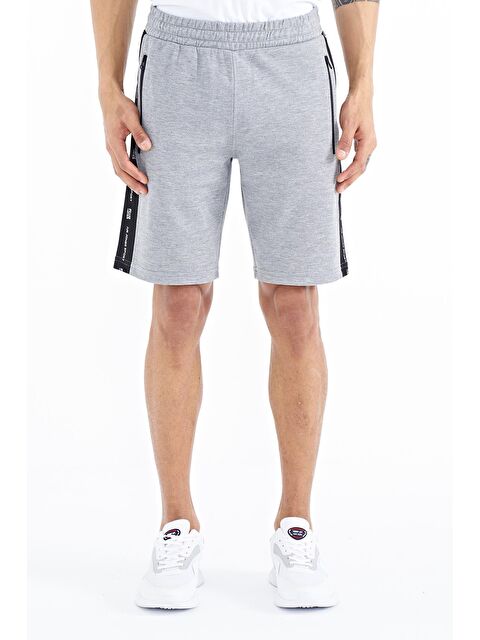 Air Jones Alfred Gri Melanj Standart Kalıp Erkek Şort - 81244 - S000030852-74