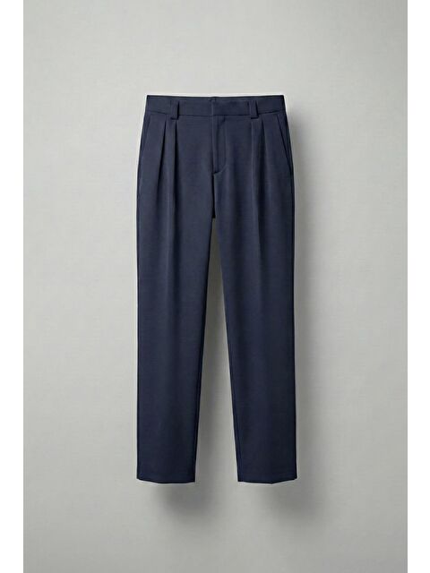 Abluka Online Erkek Baggy Fit Kumaş Pantolon Lacivert - S000497013-21164