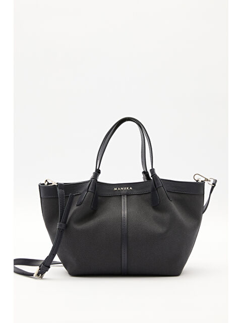 Manuka Kanvas Dikiş Detaylı Mini Çanta Lacivert - S000401273-21164