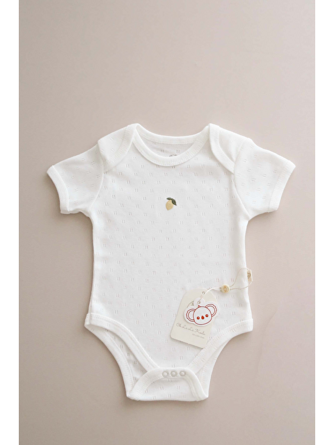 Oh La La Koala For Little Ones Limon Nakışlı Kısa Kollu Bebek Body