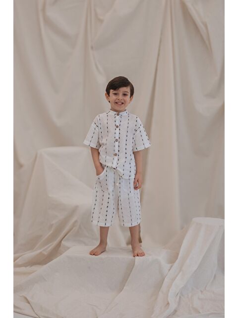 Oh La La Koala For Little Ones Riva Serisi Hakim Yaka Bermuda Takım