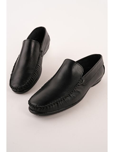 Muggo WİLLS Hakiki Deri Bağcıksız Erkek Günlük Klasik Loafer Ayakkabı - S000527822-19351