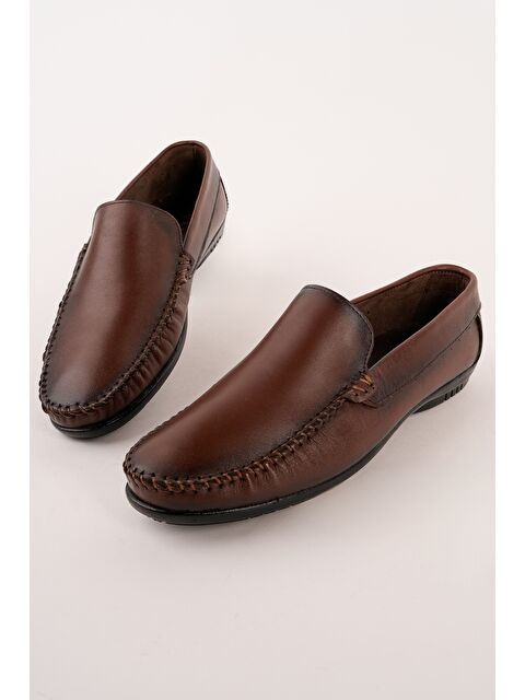 Muggo WİLLS Hakiki Deri Bağcıksız Erkek Günlük Klasik Loafer Ayakkabı - S000527822-19413