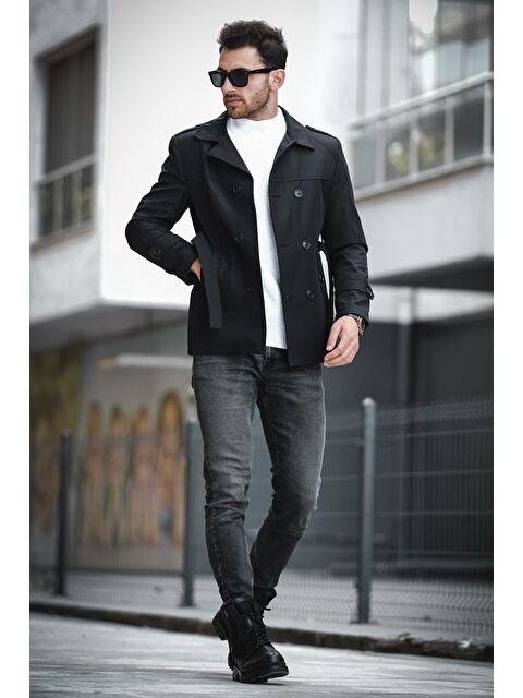 Oksit Lusaka Su İtici Slim Fit Kemer Detaylı Trençkot - S000266011-19351