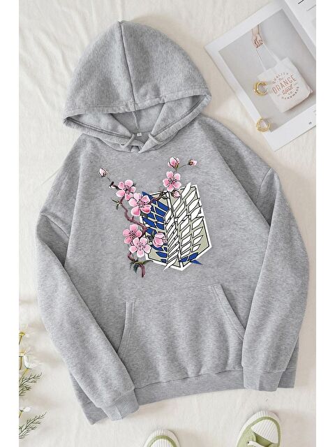 uyguntarz Unisex Flowers Baskılı Sweatshirt - S000268147-20600